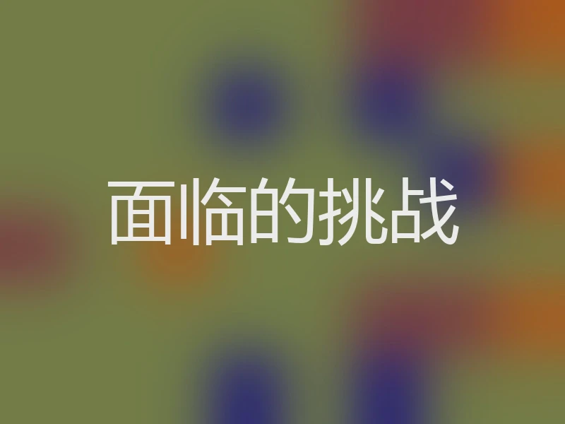 面临的挑战