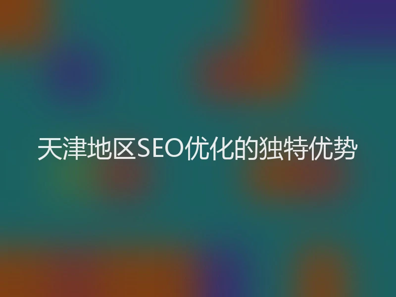 天津地区SEO优化的独特优势