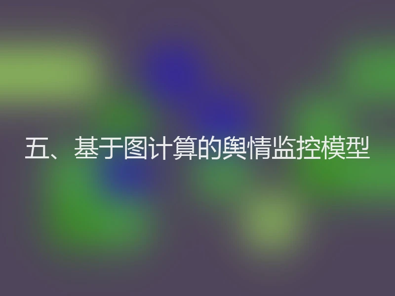 五、基于图计算的舆情监控模型