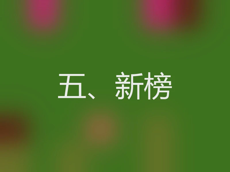 五、新榜