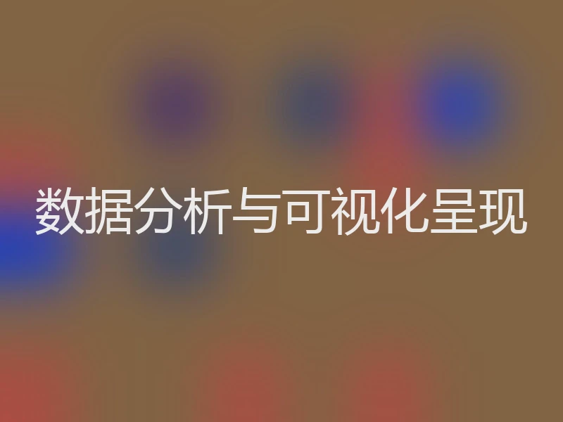 数据分析与可视化呈现