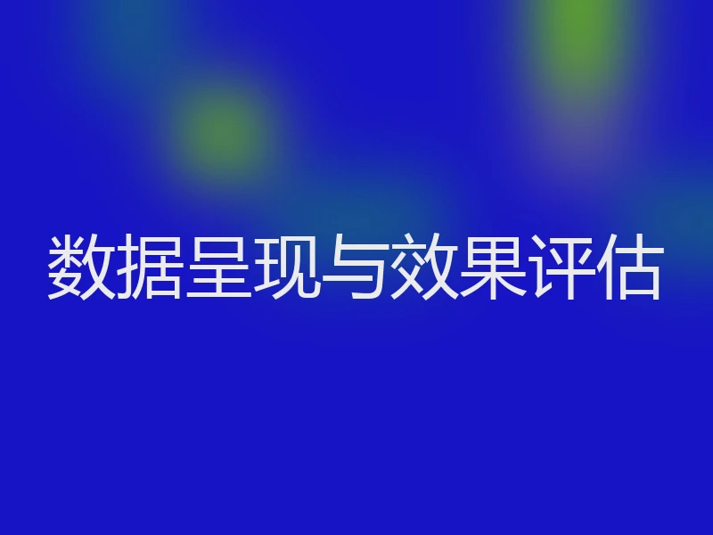 数据呈现与效果评估