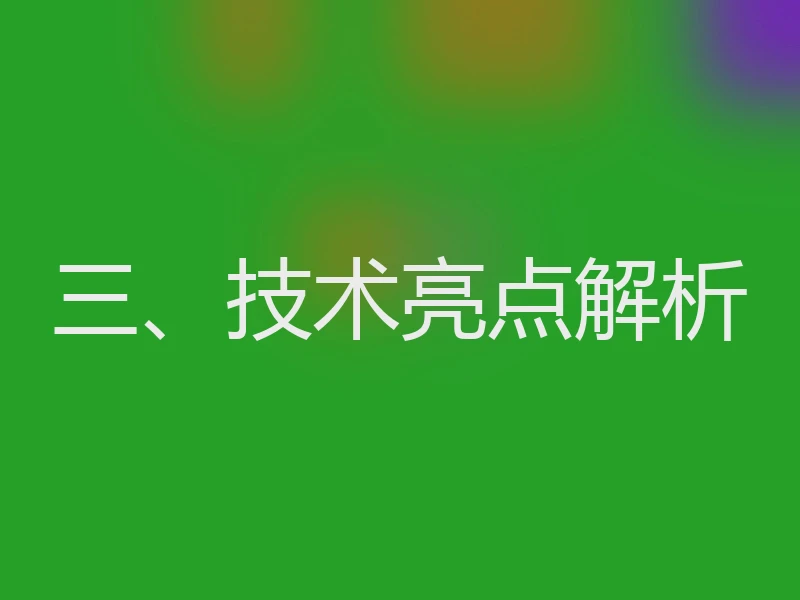 三、技术亮点解析