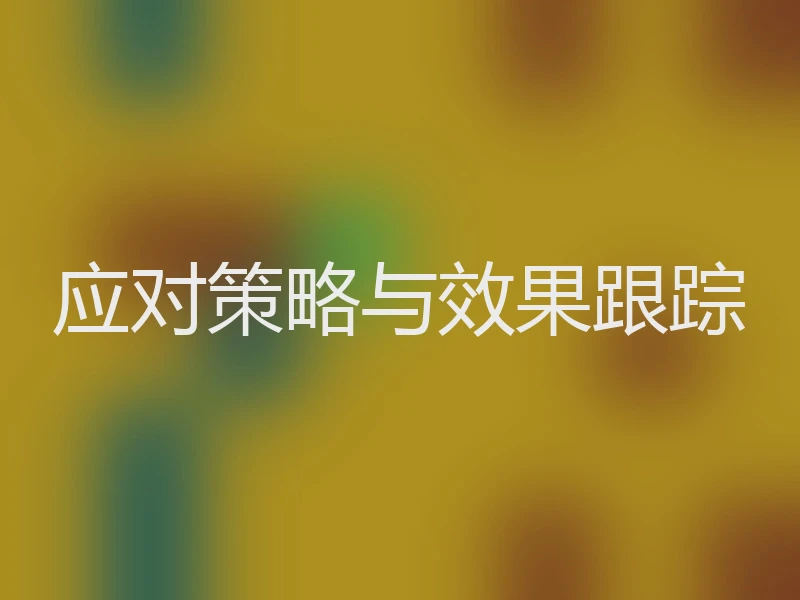 应对策略与效果跟踪