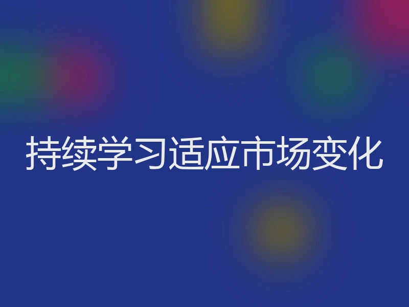 持续学习适应市场变化