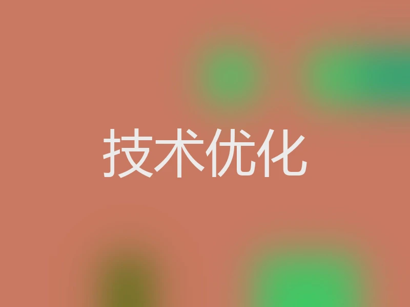 技术优化