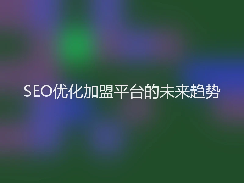 SEO优化加盟平台的未来趋势