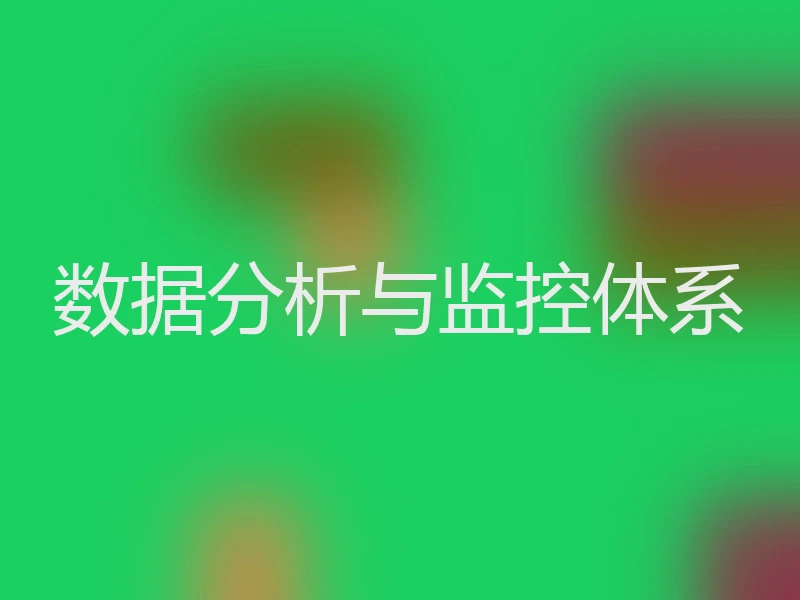 数据分析与监控体系