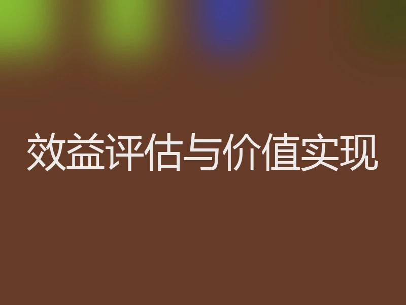 效益评估与价值实现