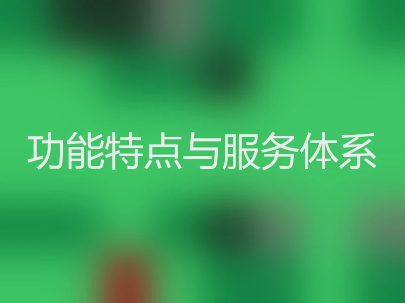 功能特点与服务体系