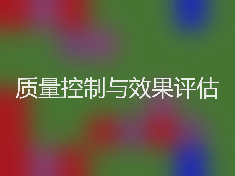 质量控制与效果评估