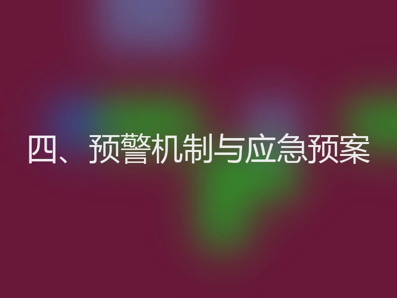 四、预警机制与应急预案