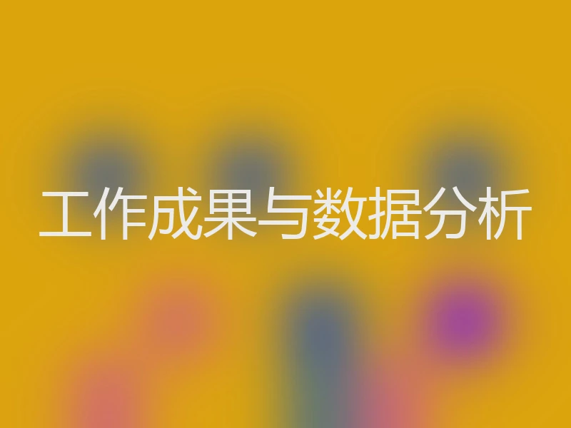 工作成果与数据分析