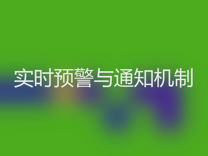 实时预警与通知机制