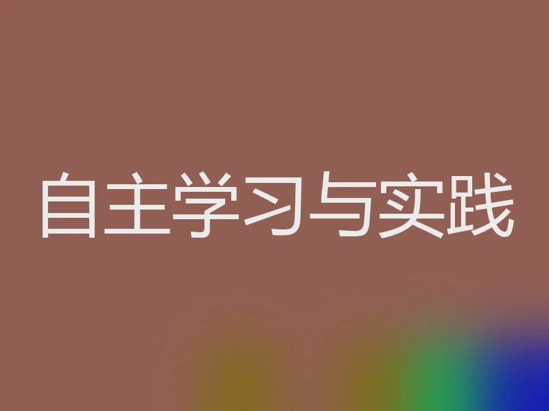 自主学习与实践