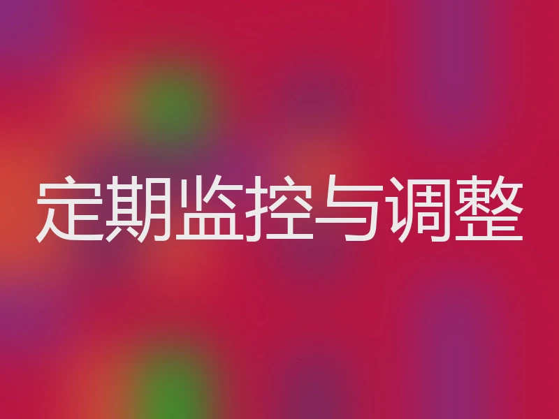 定期监控与调整