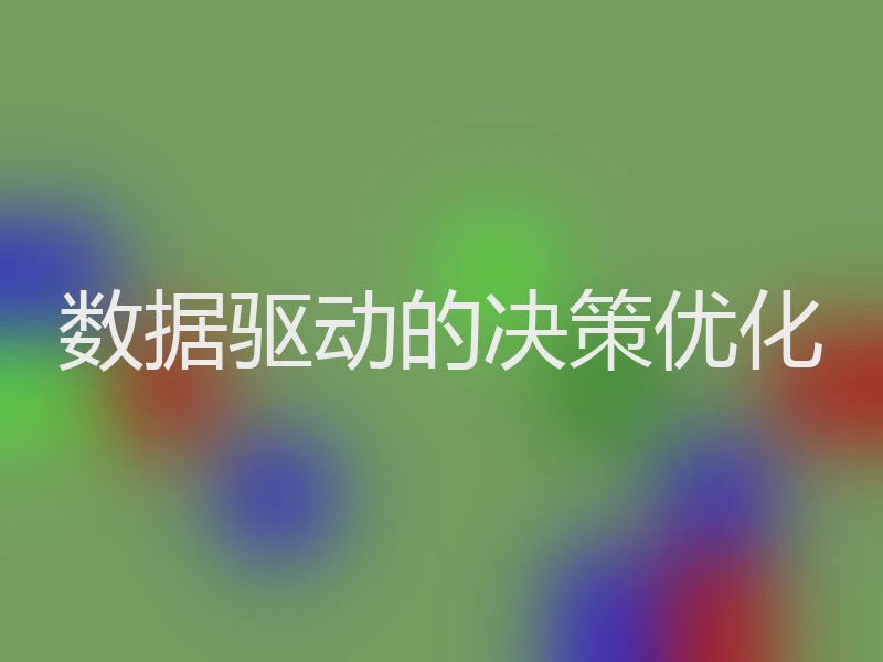 数据驱动的决策优化