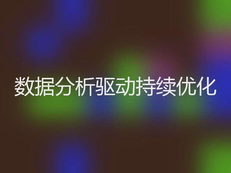 数据分析驱动持续优化
