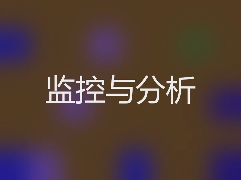 监控与分析