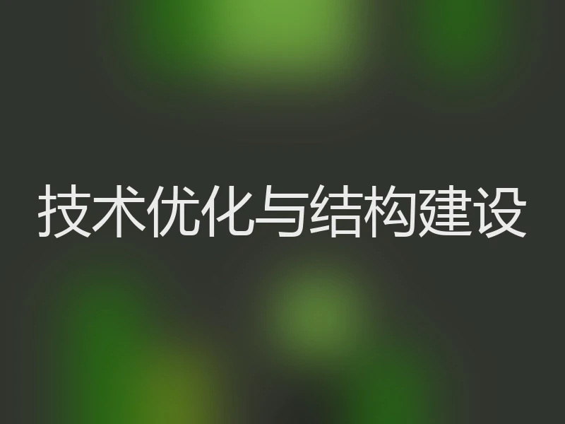技术优化与结构建设