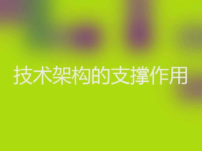 技术架构的支撑作用