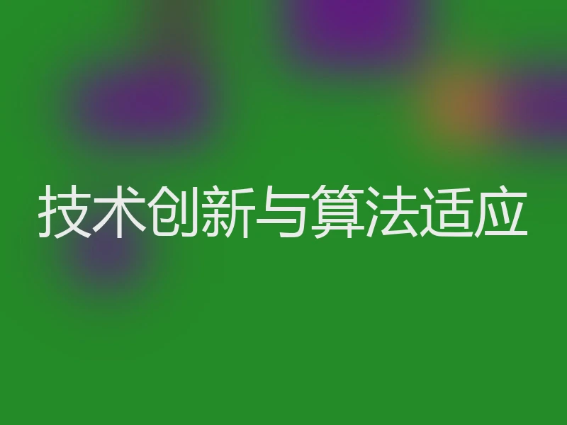 技术创新与算法适应