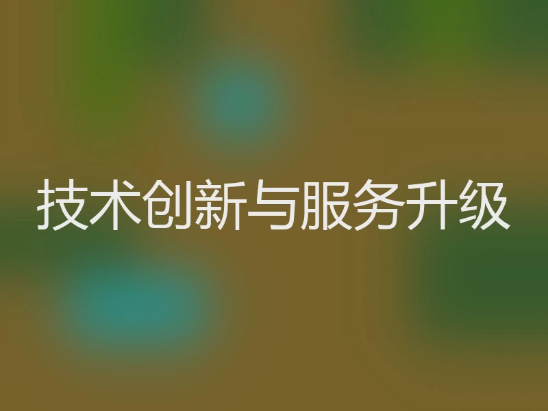 技术创新与服务升级