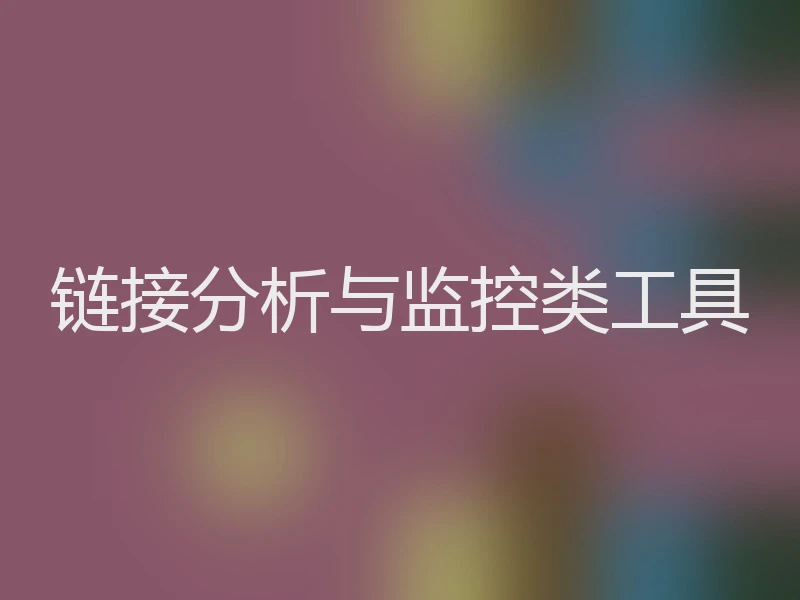 链接分析与监控类工具