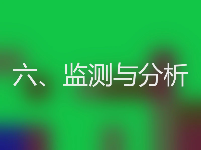 六、监测与分析