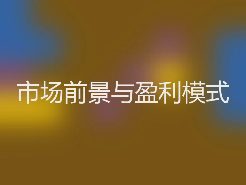 市场前景与盈利模式