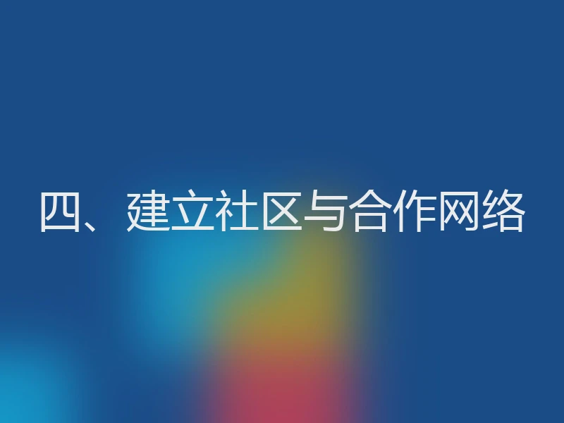 四、建立社区与合作网络