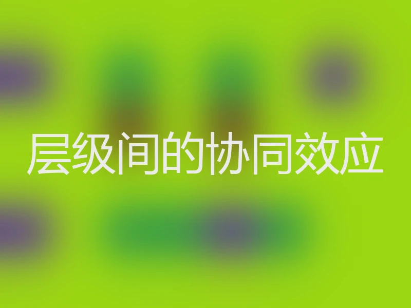 层级间的协同效应