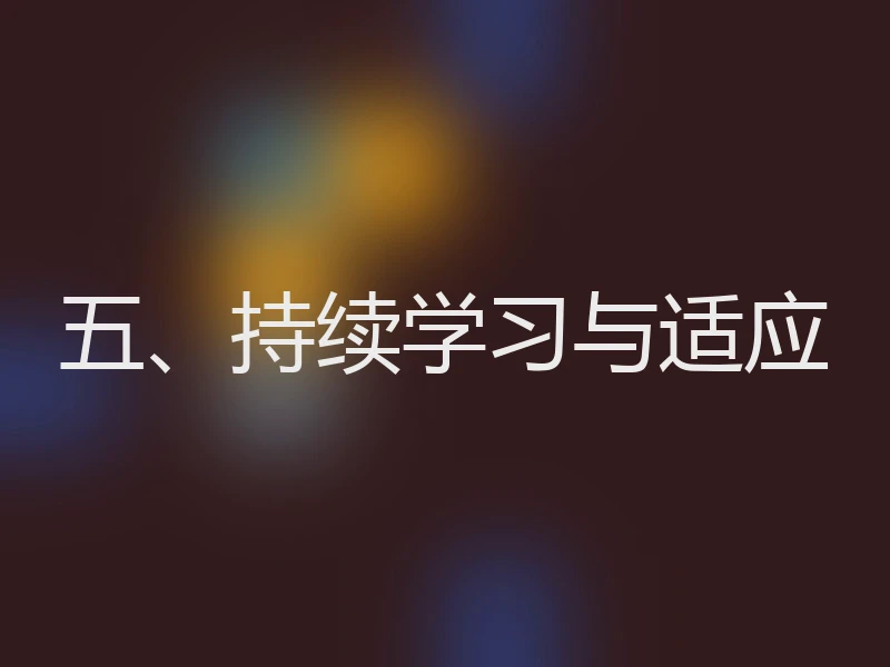 五、持续学习与适应