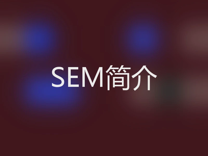 SEM简介