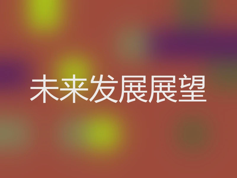 未来发展展望