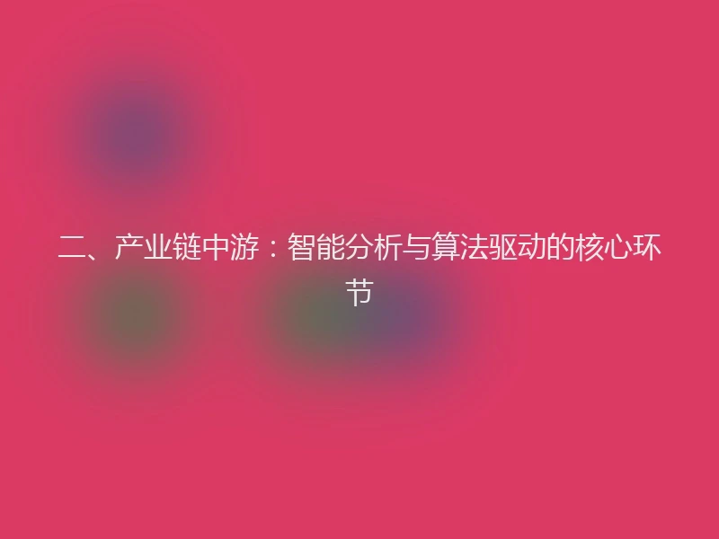 二、产业链中游：智能分析与算法驱动的核心环节