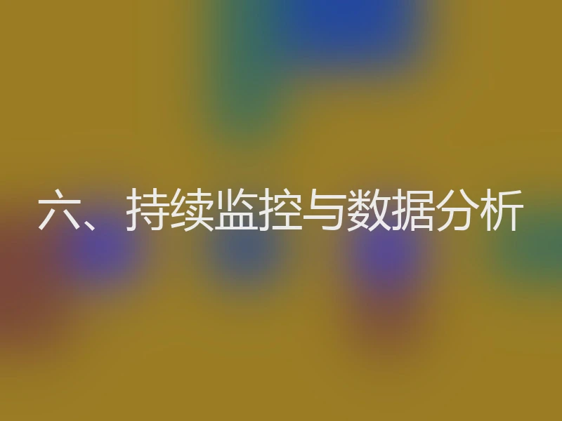 六、持续监控与数据分析