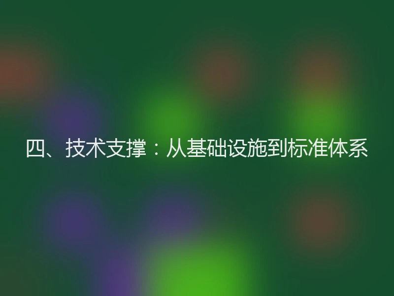 四、技术支撑：从基础设施到标准体系