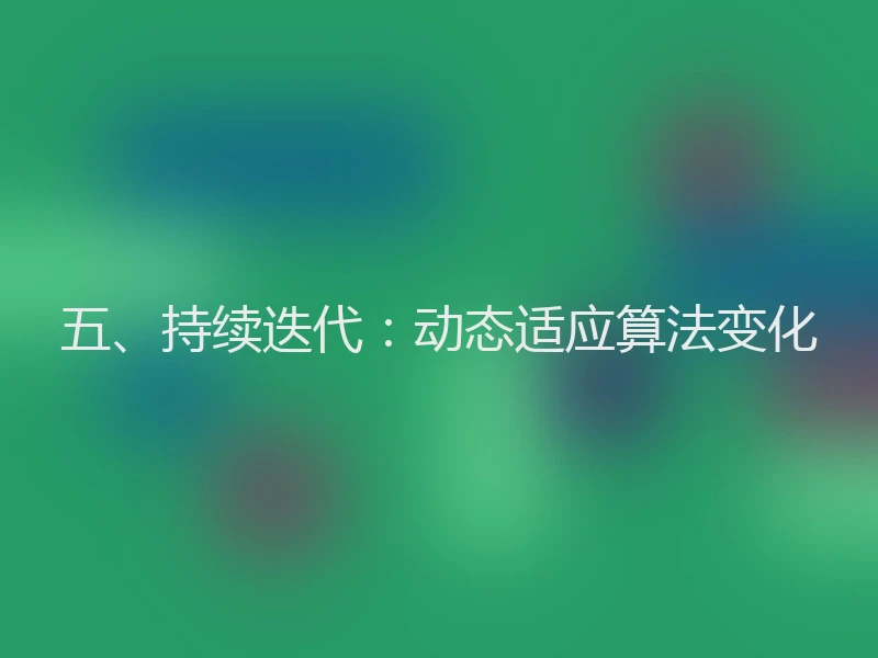 五、持续迭代：动态适应算法变化