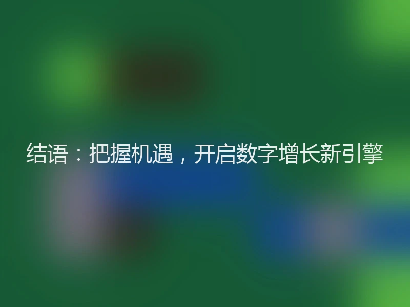 结语：把握机遇，开启数字增长新引擎