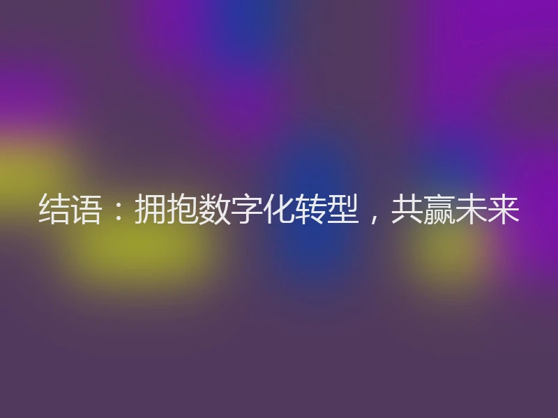 结语：拥抱数字化转型，共赢未来