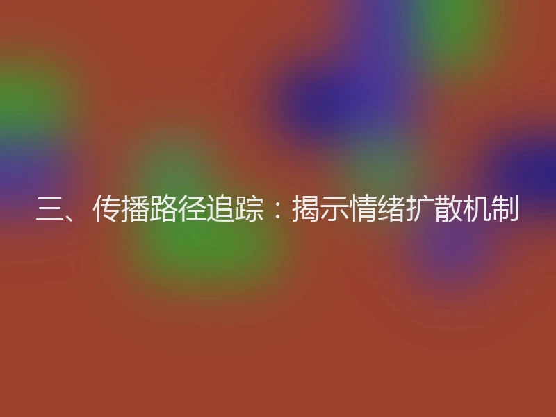 三、传播路径追踪：揭示情绪扩散机制