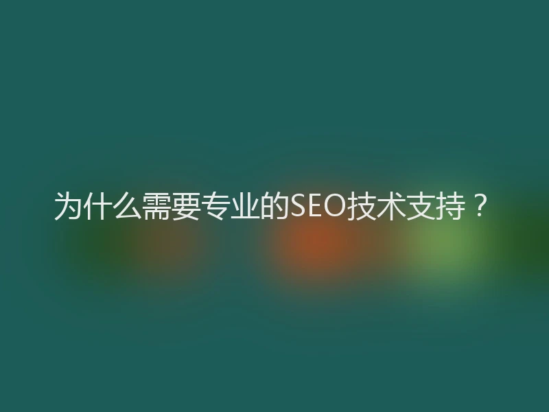 为什么需要专业的SEO技术支持？