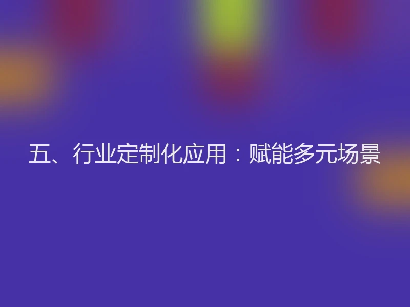 五、行业定制化应用：赋能多元场景