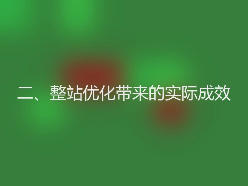 二、整站优化带来的实际成效