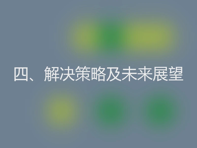 四、解决策略及未来展望