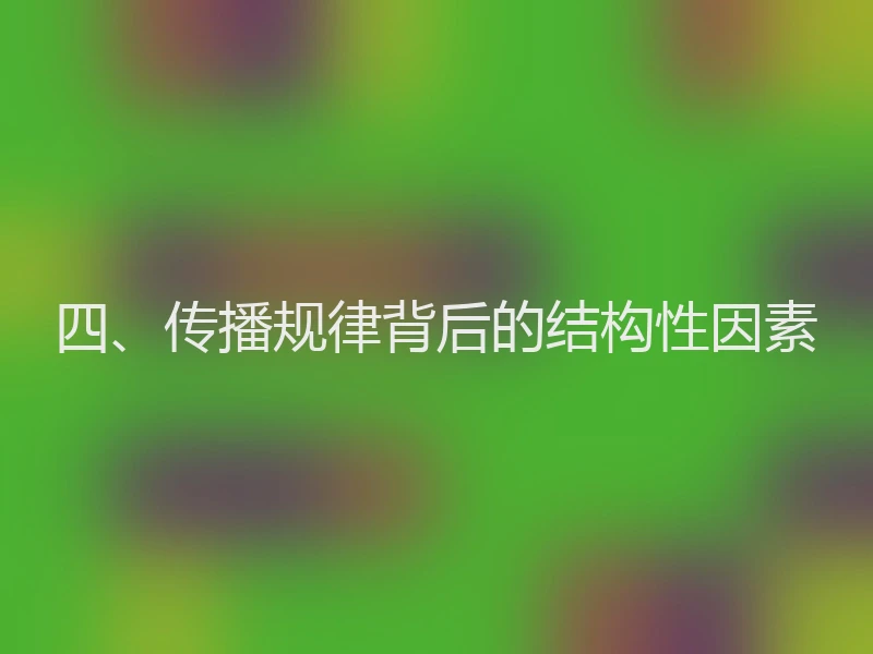 四、传播规律背后的结构性因素