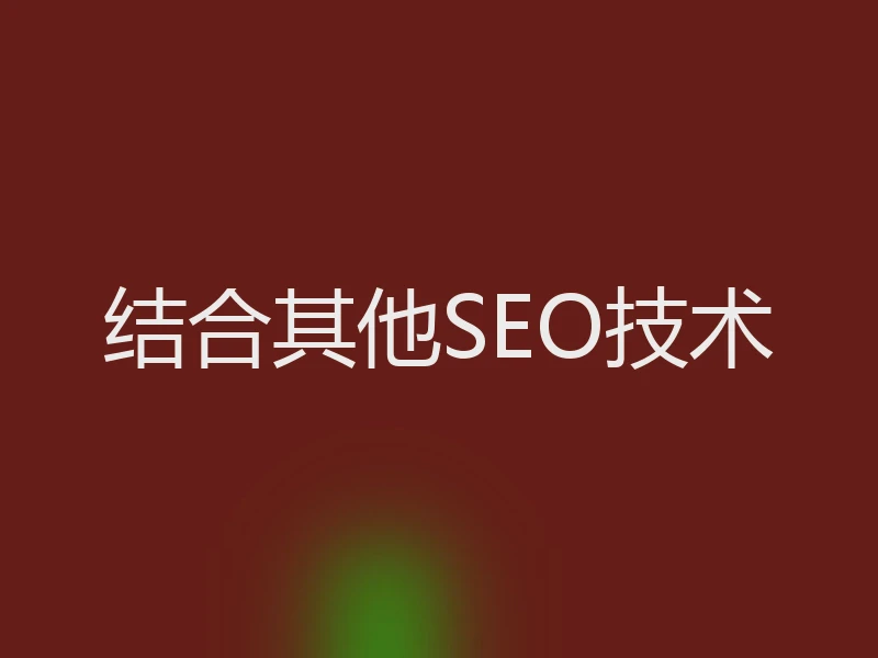 结合其他SEO技术