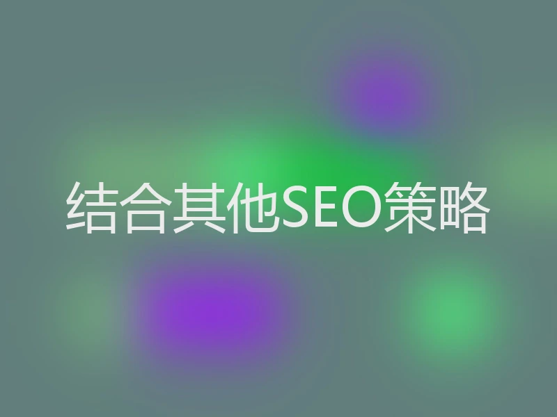结合其他SEO策略
