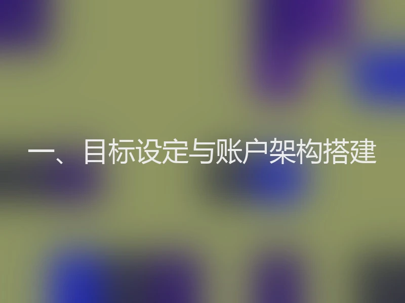一、目标设定与账户架构搭建